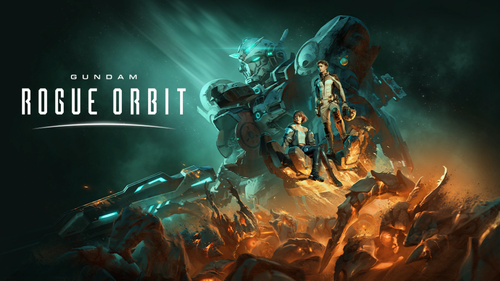 Illustration officielle complète de GUNDAM ROGUE ORBIT.