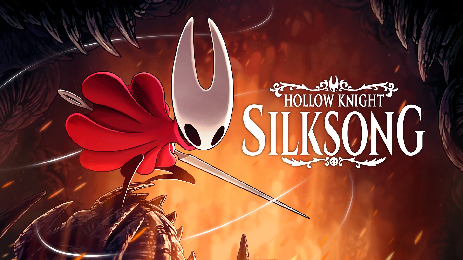 Illustration officielle complète de Hollow Knight: Silksong.