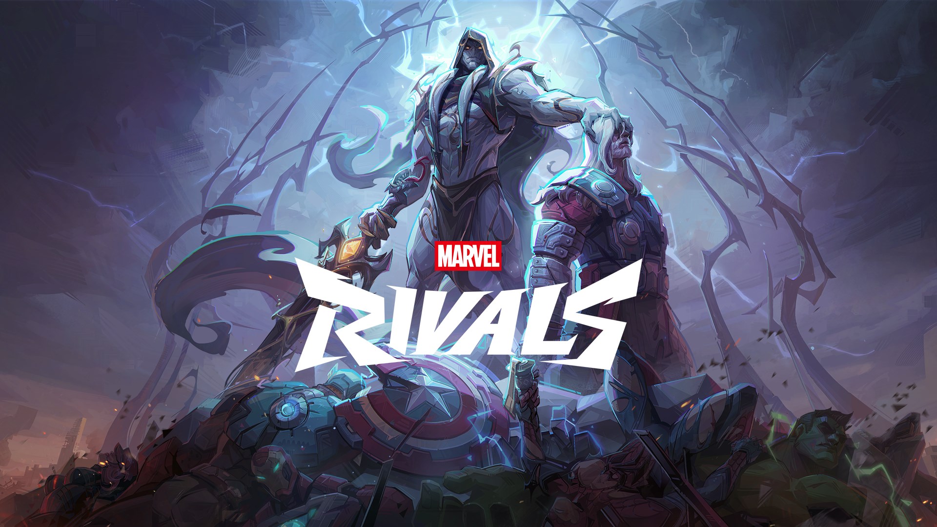 Illustration officielle complète de Marvel Rivals.