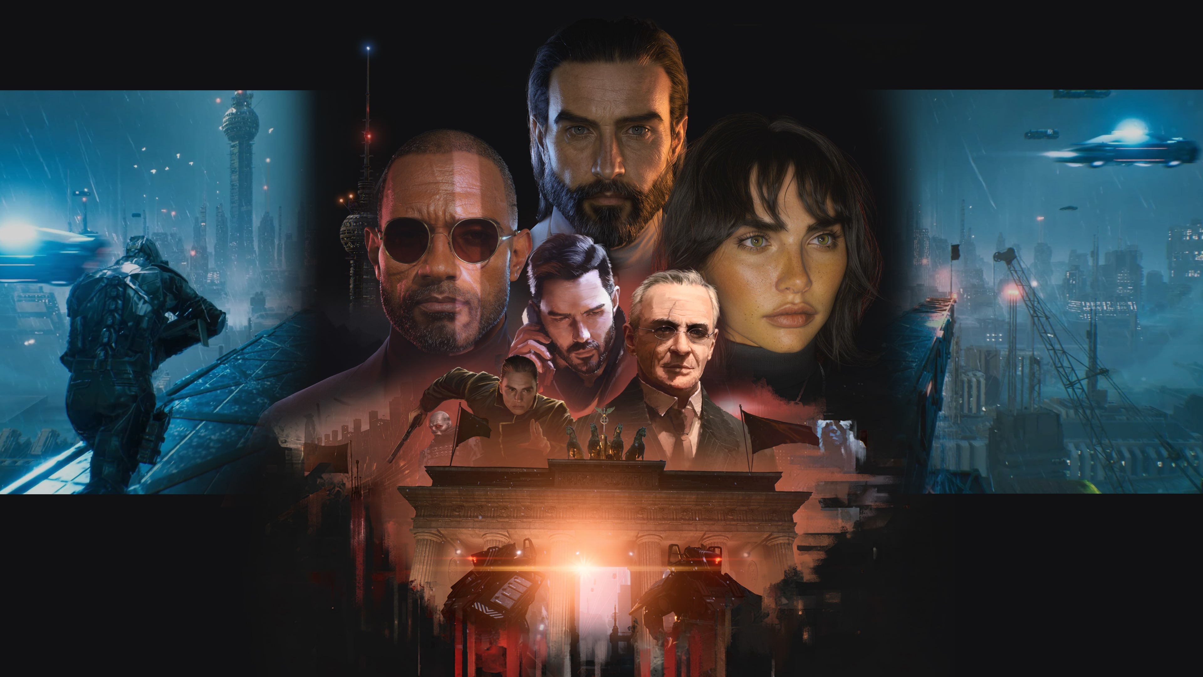 Illustration officielle complète de NEO BERLIN 2087.