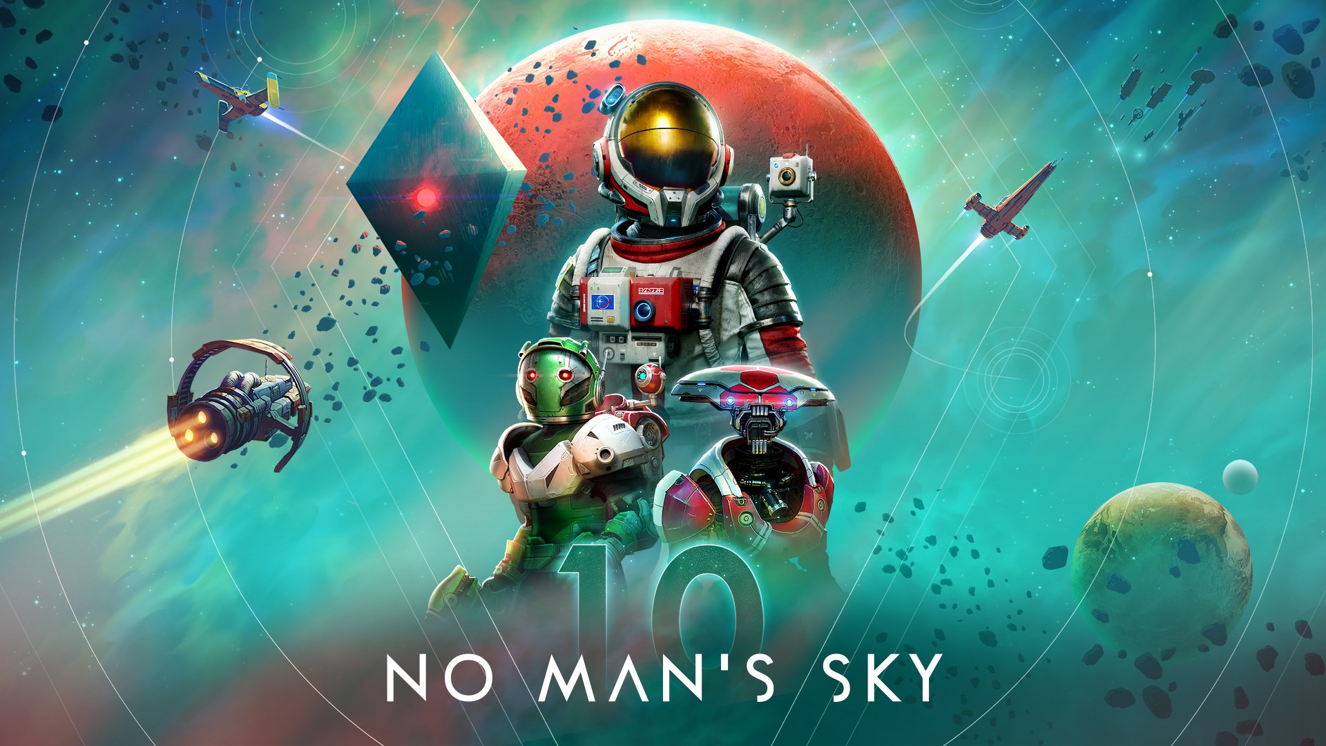 Illustration officielle complète de No Man’s Sky.