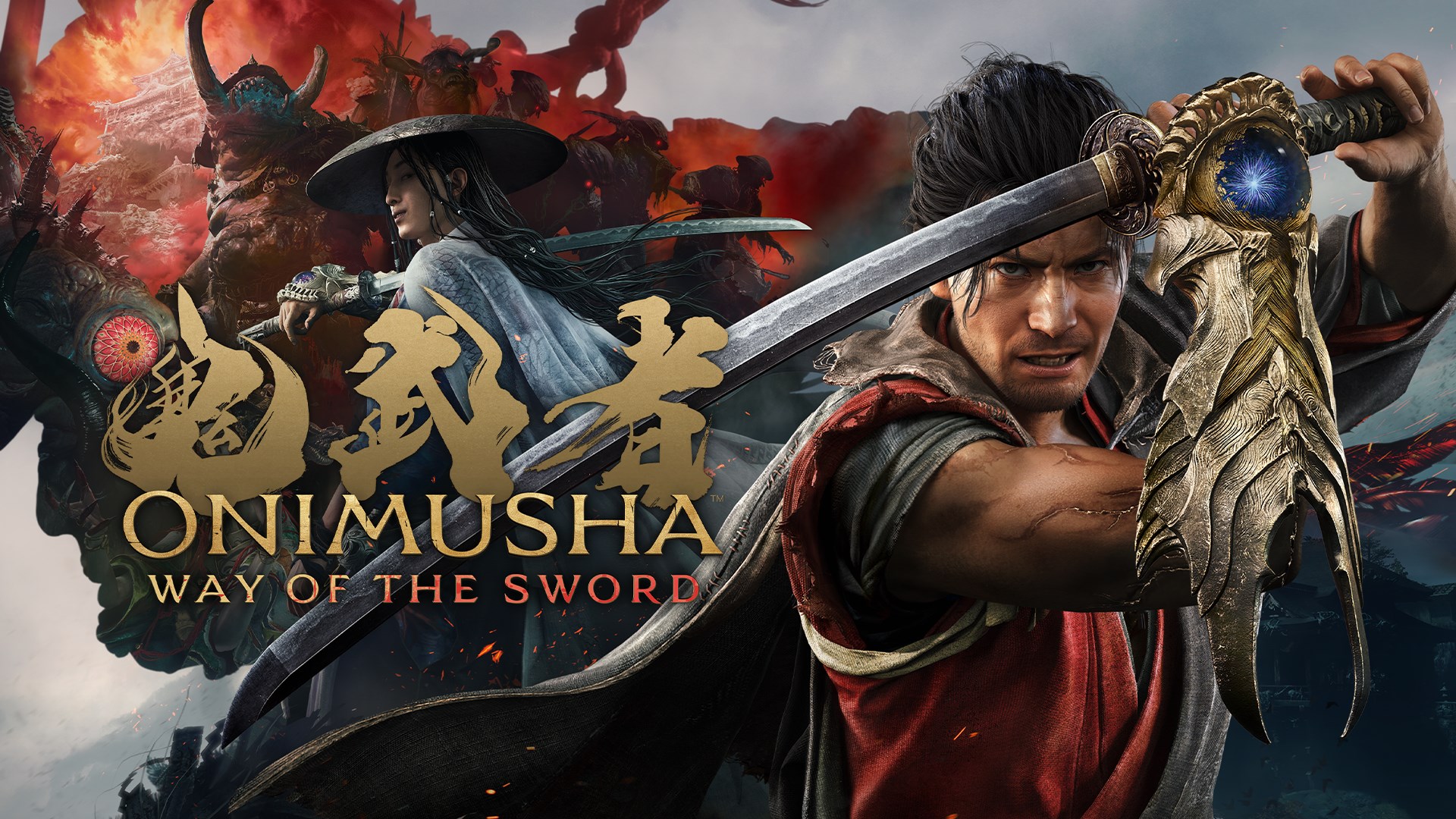 Illustration officielle complète de Onimusha: Way of the Sword.