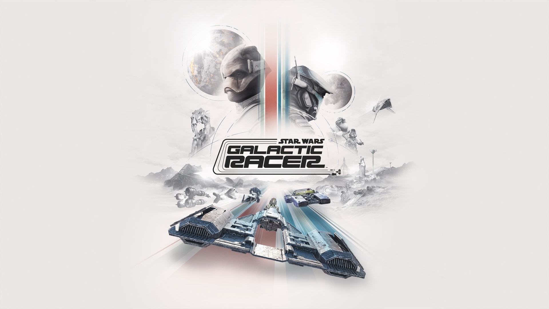 Illustration officielle complète de STAR WARS: Galactic Racer™.