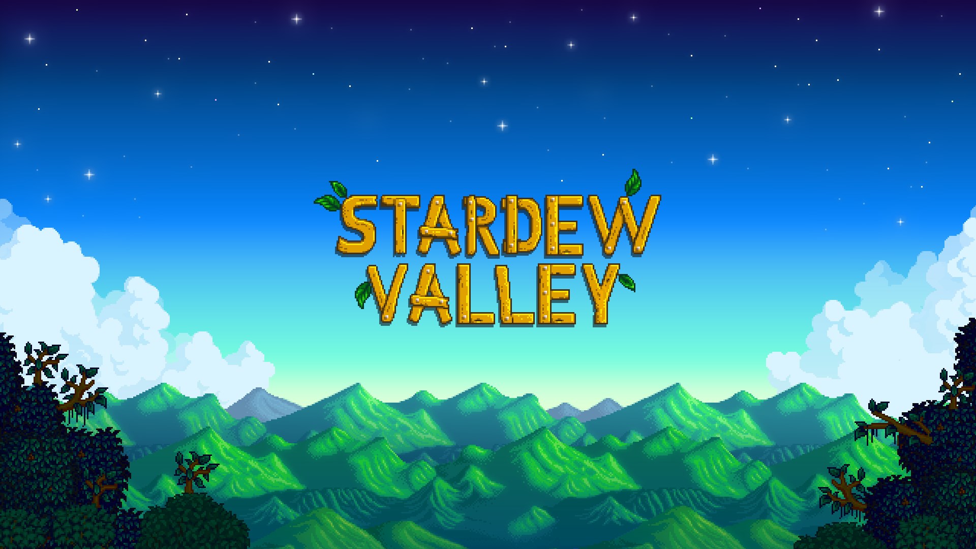 Illustration officielle complète de Stardew Valley.