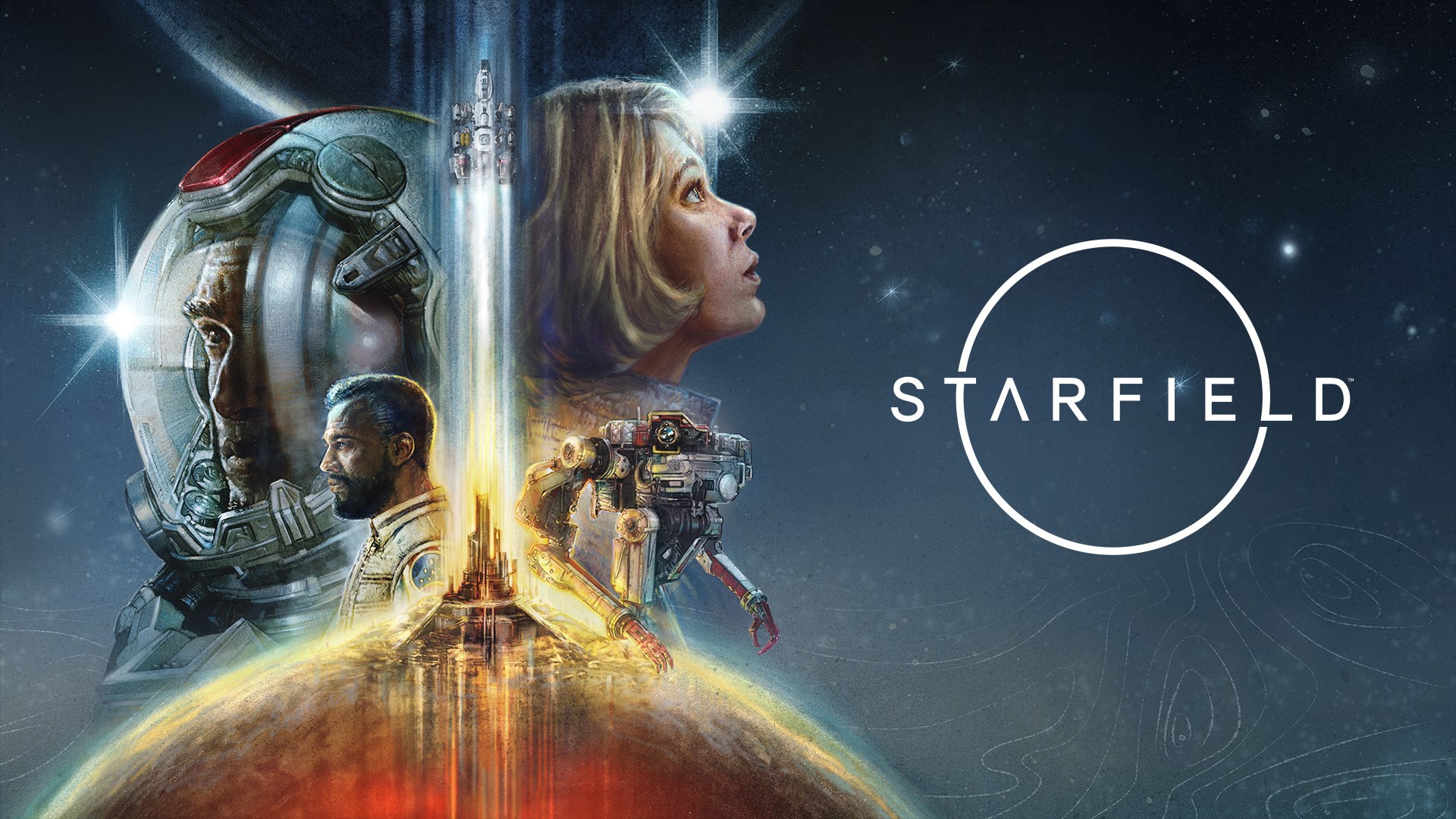 Illustration officielle complète de Starfield.