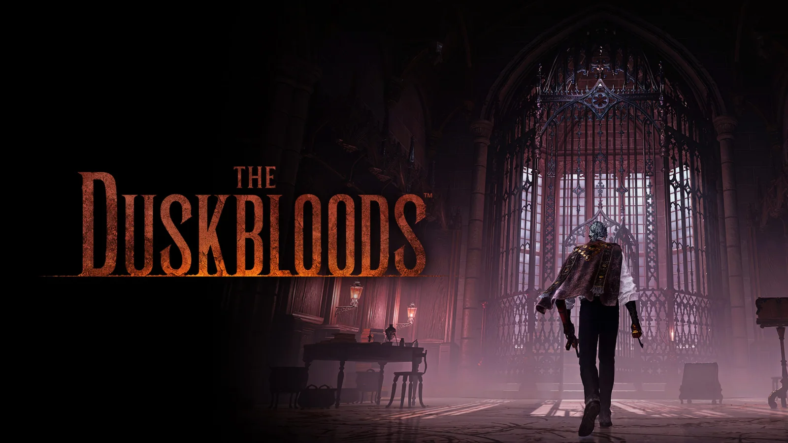 Illustration promotionnelle officielle complète de The Duskbloods.