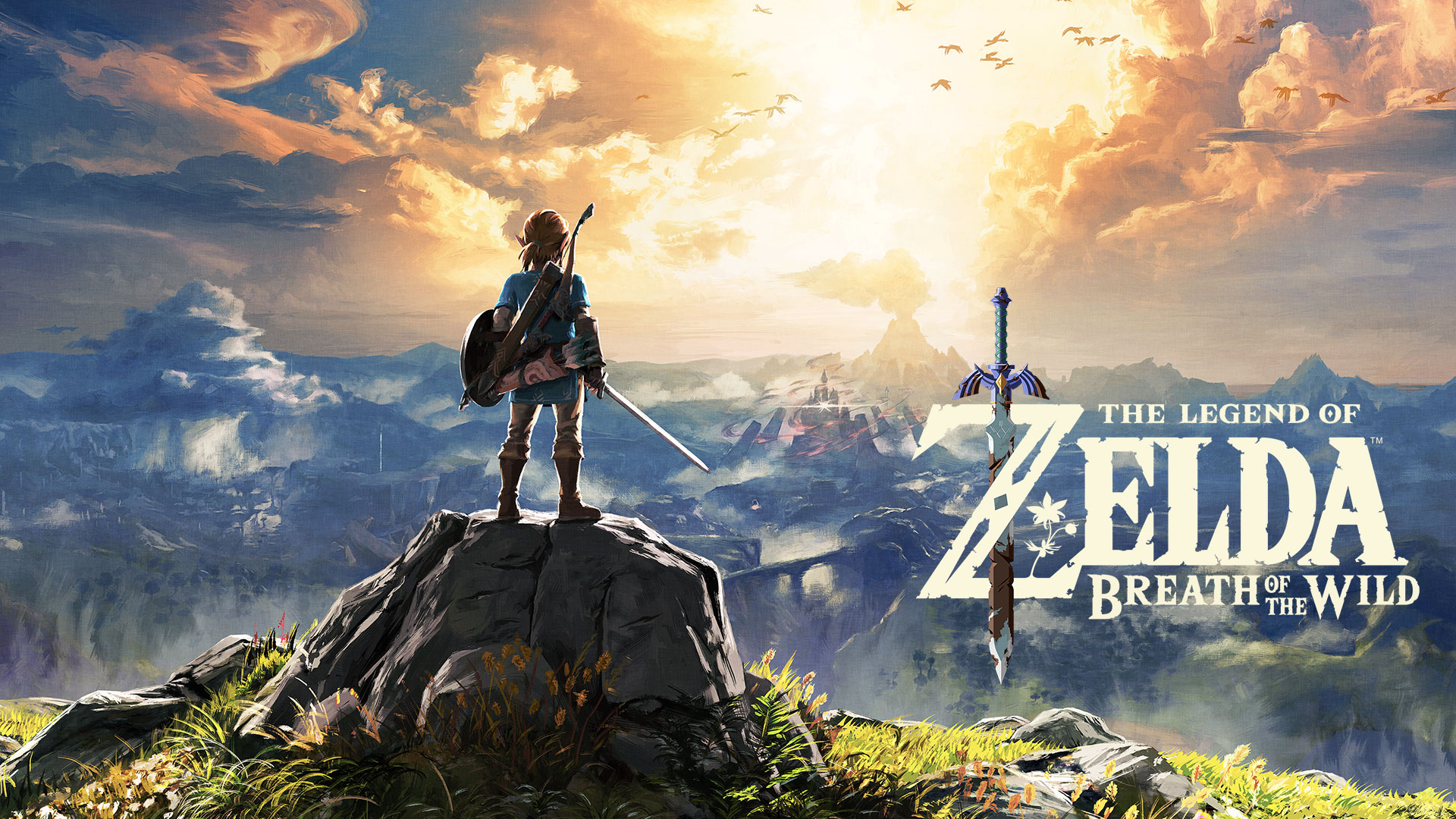 Illustration officielle complète de The Legend of Zelda: Breath of the Wild.