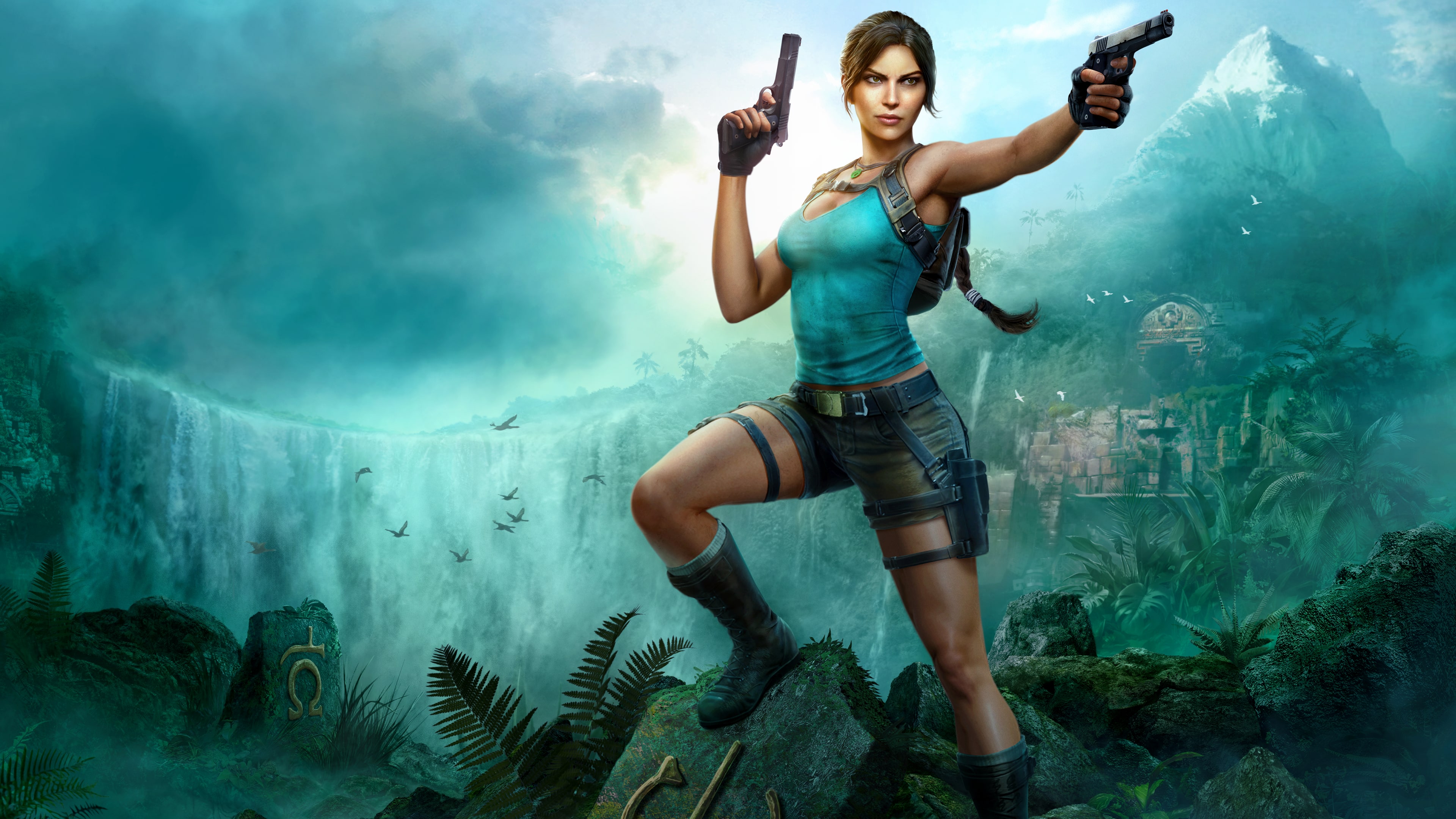 Illustration officielle complète de Tomb Raider: Legacy of Atlantis.