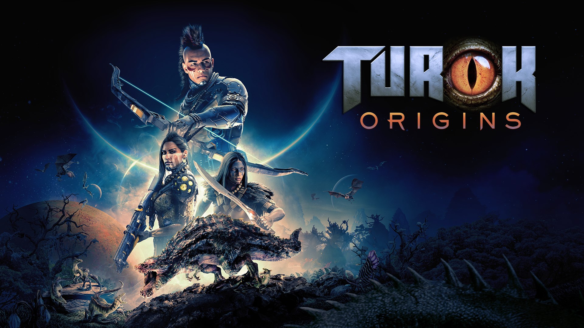 Illustration officielle complète de Turok: Origins.