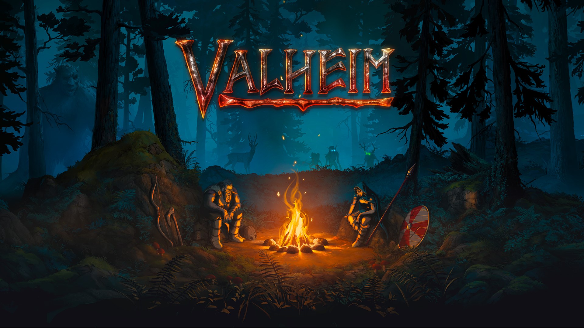 Illustration officielle complète de Valheim.