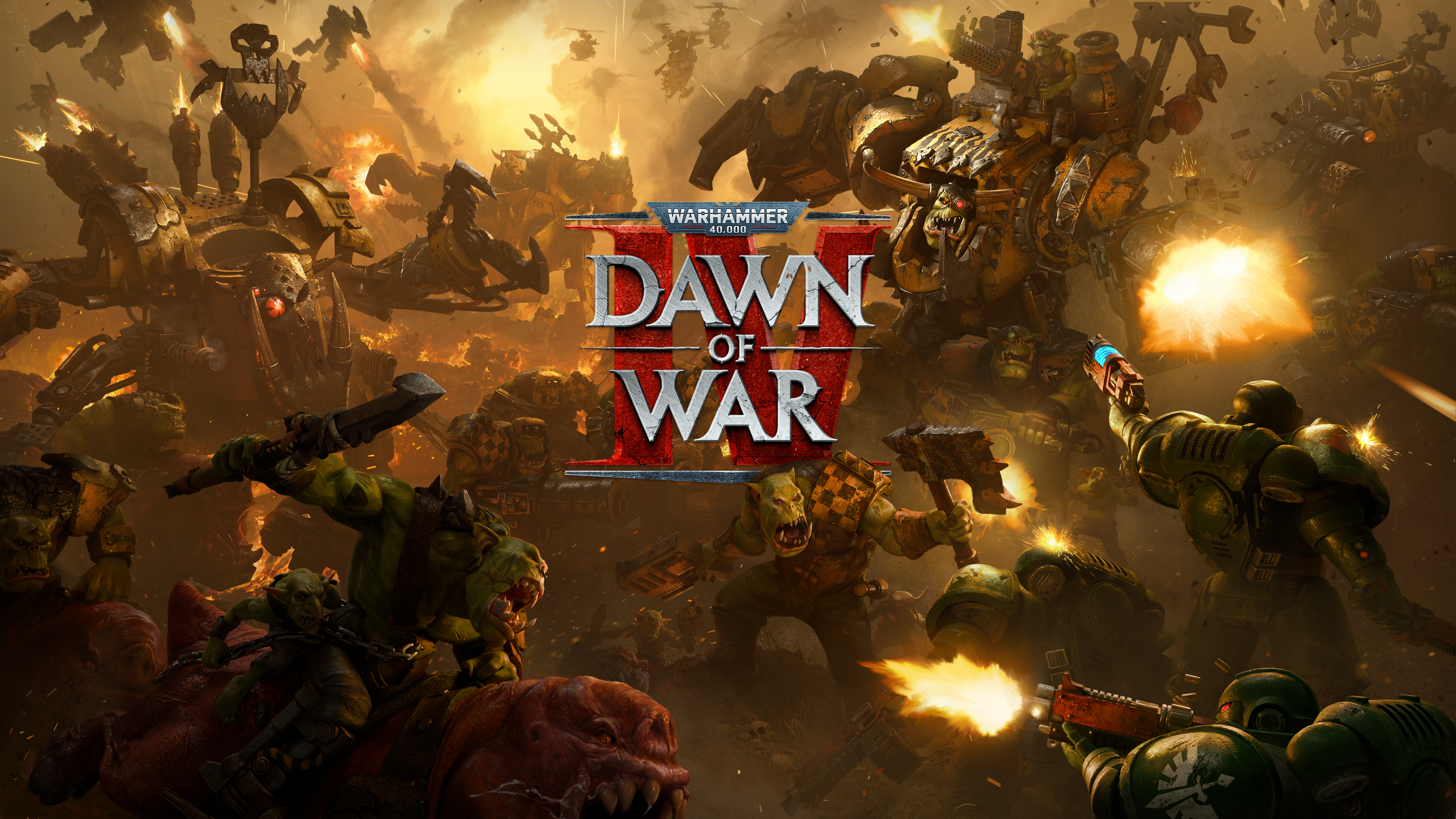 Illustration officielle complète de Warhammer 40,000: Dawn of War IV.