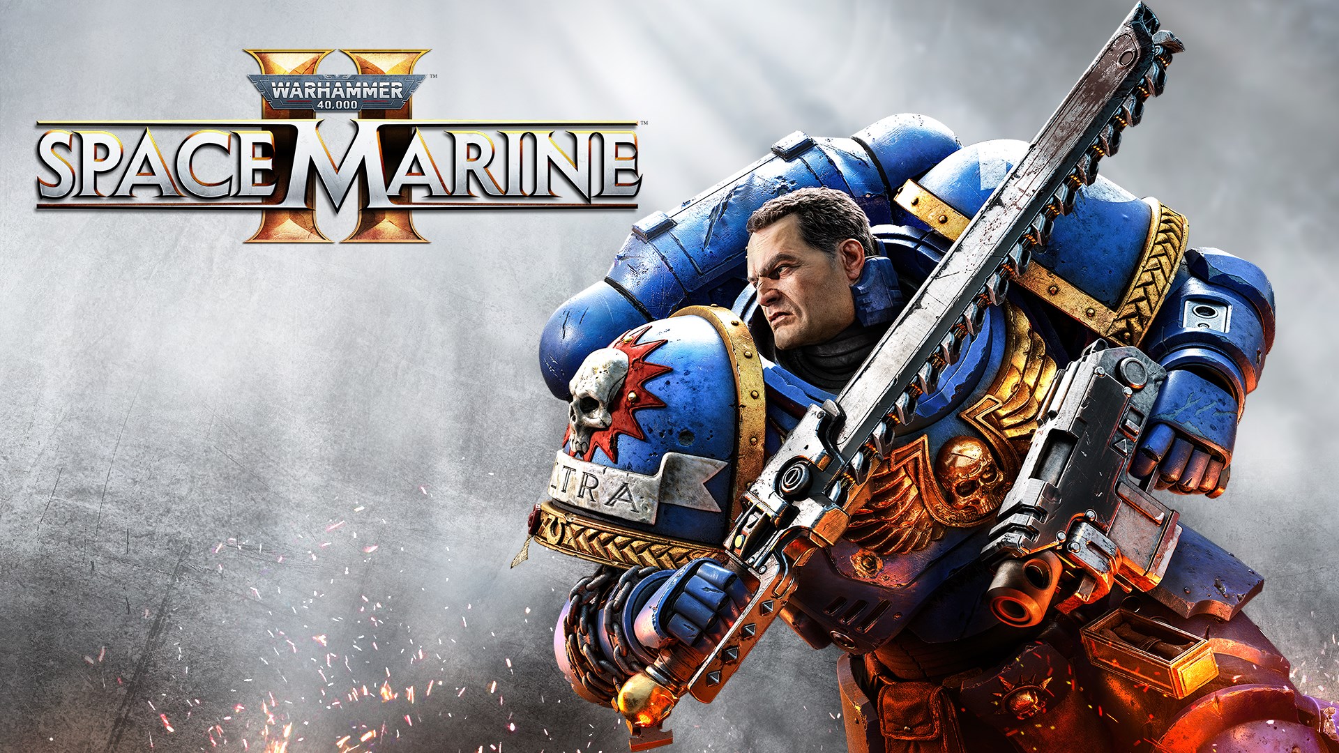 Illustration officielle complète de Warhammer 40,000: Space Marine 2.