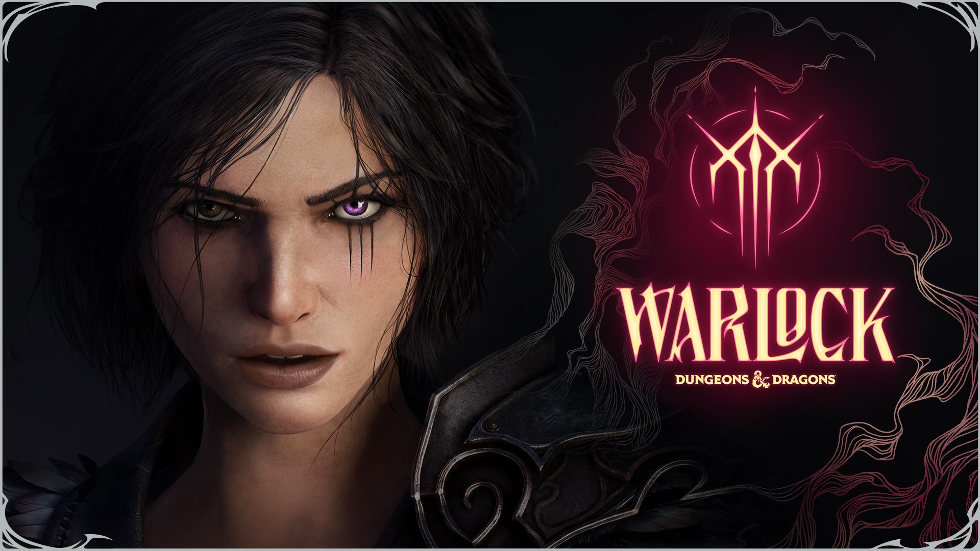 Illustration officielle complète de Warlock: Dungeons & Dragons.